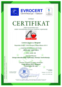 ISO 14001, Laboratorija