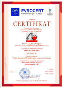 ISO 45001, Laboratorija